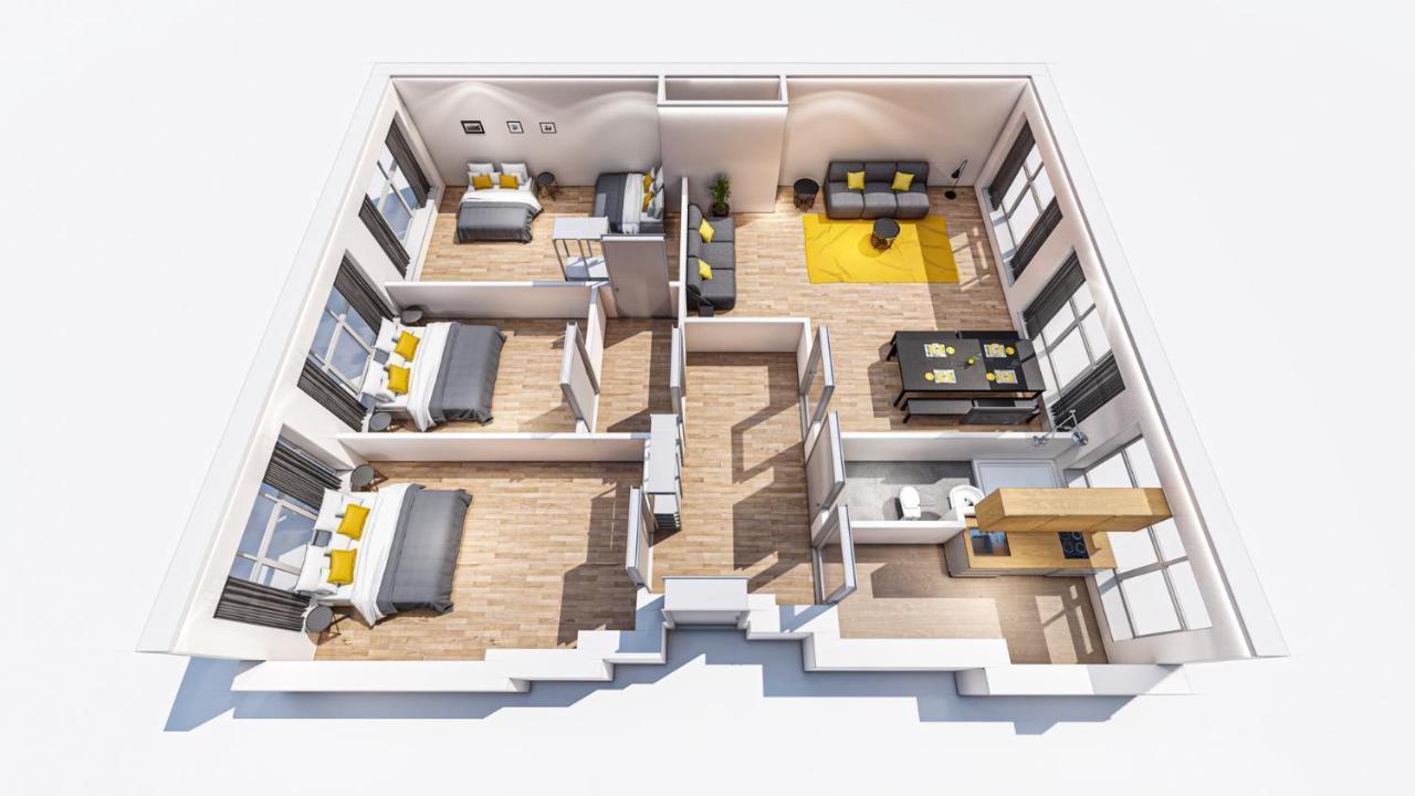 Central +3Br +Big Living Room Next To U-Station Berlin Kültér fotó